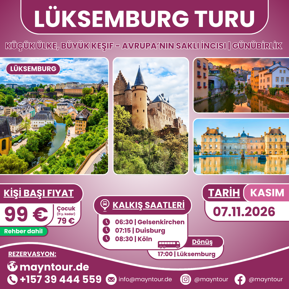 LUXEMBURG - Luxemburg | 07.11.2026 | 1 Tag